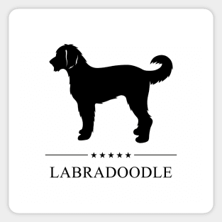 Labradoodle Black Silhouette Sticker